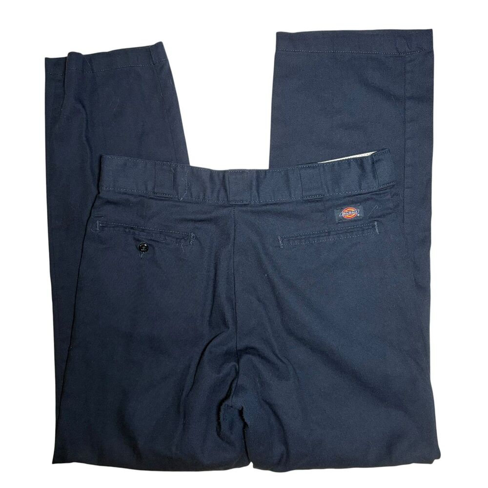 Dickies 874 Flex Original Fit Navy Work Pants 34x32 Straight Leg